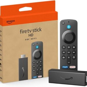 Amazon Fire TV Stick HD (newest model), free and live TV, Alexa Voice Remote