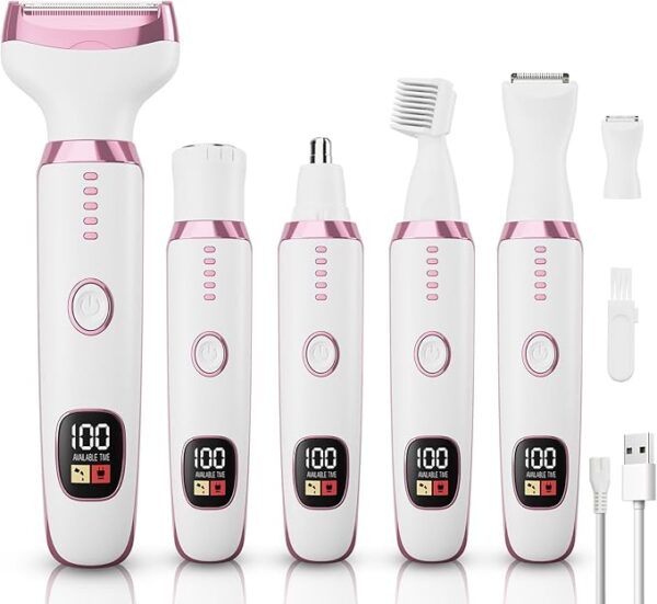 Electric Razor Shavers for Women 5 in 1 Electric Shaver for Women