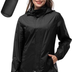 33,000ft Women's Rain Jacket Waterproof Lightweight