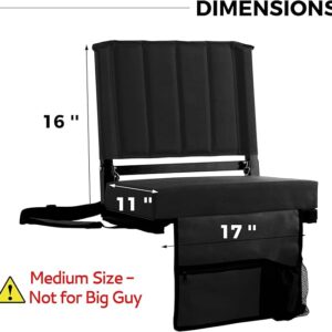 SPORT BEATS Stadium Seats with Back Support Bleacher Chairs