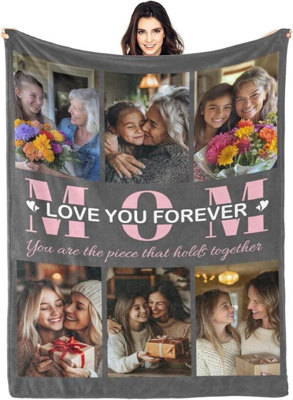 Mom Blanket for Mothers Day from Daughter Son