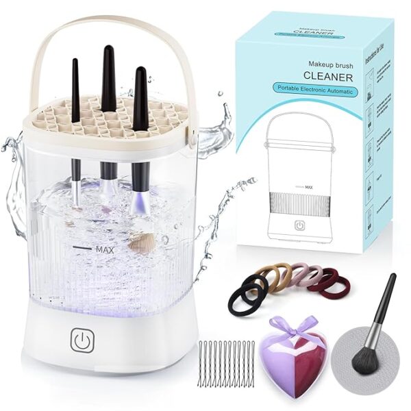 Electric Makeup Brush Cleaner - 9000 RPM Makeup Brush Cleaning Machine