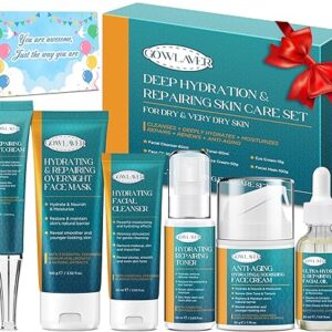 Skin Care Set for Teens Womens,Anti-Aging Deeply Hydrates Repairs Skincare Gift Set