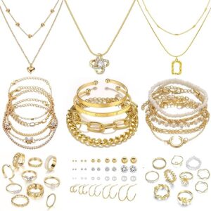 IFKM 36 PC Gold Plated Jewelry Set