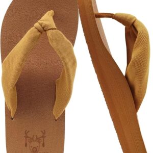 KuaiLu Flip Flops for Women with Arch Support Yoga Mat