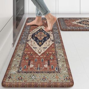 KIMODE Farmhouse Kitchen Mats,Anti Fatigue Kitchen Rugs Sets