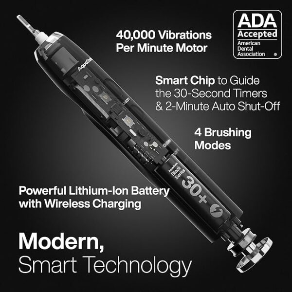 Aquasonic Black Series Ultra Whitening Toothbrush