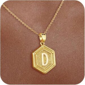 Gold Initial Necklaces for Women