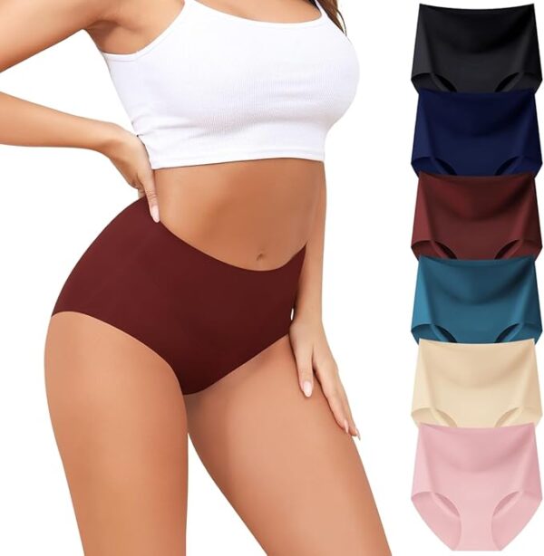 LEVAO Womens High Waist Seamless Underwear