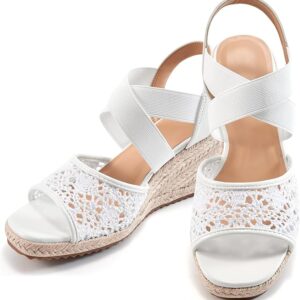 FUDYNMALC Sandals for Women Wedge Heels