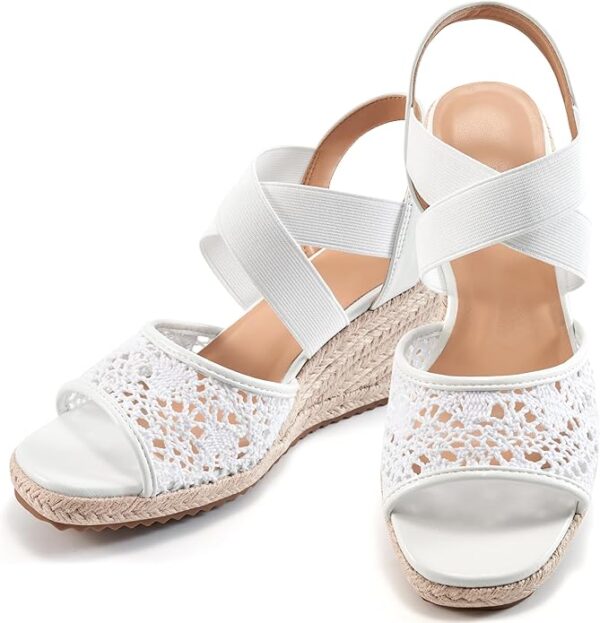 FUDYNMALC Sandals for Women Wedge Heels