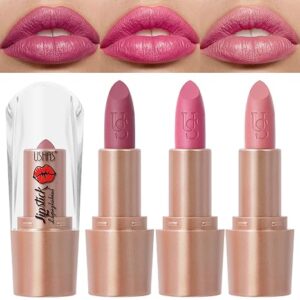 USHAS 3Pcs Lipstick Set - Long Lasting Lip Makeup
