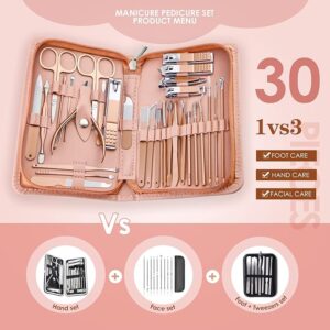 WOAMA Manicure Set Pedicure Kit - 30 in 1 Nail Kit