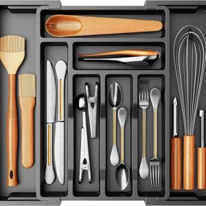Pipishell Silverware Drawer Organizer