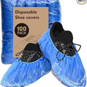 100 Pack (50Pairs) Shoe Covers Disposable Non-Slip