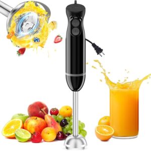 Bonsenkitchen Hand Blender, Immersion Blender with 2 Mixing Speed