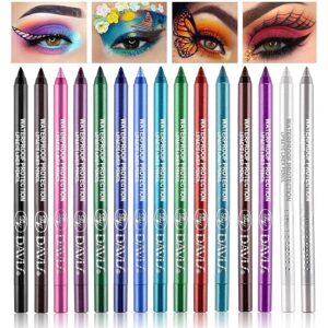 15 Colorful Eyeliner Pen Set, Shadow Pencil, Pearl Eyeliner Kit