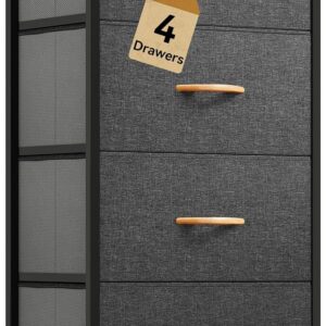 DWVO 4 Drawers Dresser, Small Dresser for Bedroom