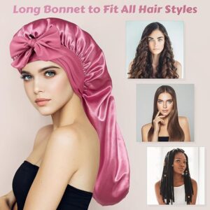 ROYBENS Long Bonnet Satin Hair Silk Bonnet for Sleeping Women