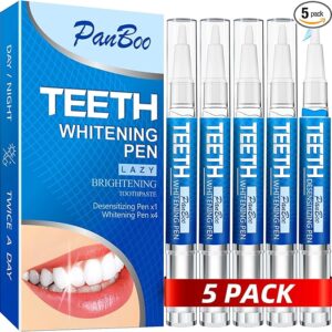 Teeth Whitening Pen 4+1(5 Pack), 70+ Treatments