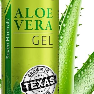 Seven Minerals Organic Aloe Vera Gel from freshly cut 100% Pure