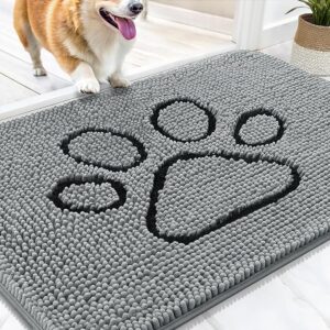 OLANLY Door Mat for Muddy Dog Paws 30x20