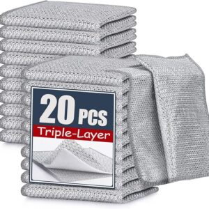 Navona 20 Pcs New Upgrade Steel Wire Dishcloth
